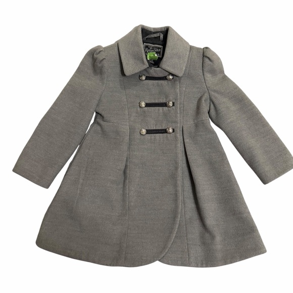 Rothschild Other - Rothschild Little Girl/Faux Wool Military-style Coat/Size: M (5-6)